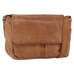 Authentic BOTTEGA VENETA Shoulder Bag Leather Brown